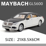 1:24 Mercedes-Benz Maybach GLS600 lydinio modelis automobilis lieti žaislinis automobilis imitacija garsas ir &scaron;viesa &bdquo;Blue-ray&ldquo; muzika transporto priemonė žaislinis modelis berniukas dovana ruda