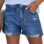 Women&rsquo;s Denim Shorts Casual Summer hot Jean Shorts Denim Shorts L
