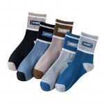 5 poros/partija Naujos vyri&scaron;kos sportinės medvilninės mink&scaron;tos spalvos, atitinkančios blauzdos vidurį, patogios, mink&scaron;tos ir prakaitą sugeriančios vyri&scaron;kos kojinės 35-43