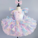 Rožinė baleto suknelė-tutu Mergaitės &scaron;okio sijonas Baleto sijonas Baltai mėlyna Ilga Princesė 120cm rožinė