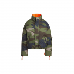 Ivy Park x Adidas SS23 kamufliažinė apverčiama nailoninė medvilninė striukė unisex vir&scaron;utiniai drabužiai military-žalia HZ2321 L