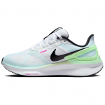 Nike Air Zoom Structure 25 Balti Ledo Mėlyni Moteri&scaron;ki Sportbačiai Garstyčių Žali Juodi DJ7884-105 35.5