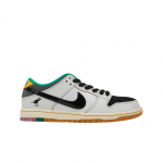 Vyri&scaron;ki CSEF x Nike Dunk Low SB Balti Skaidri Smaragdiniai Unisex sportbačiai Summit-White Black Iron-Grey HJ4132-100 36.5