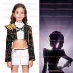 Anime Idol Vaikų Mergaitės Kpop Demonų Medžiotojai Rumi Zoey Mira Cosplay Pilnas Kostiumų Rinkinys Kostiumas Scenos Pasirodymui Vaikų Helovino Vakarėliui kids 130cm