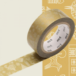 Masking Tape MT 1,5 cm Noel dessine - moi No&euml;l - line drawing įvairiaspalvis