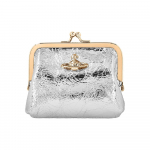 Vivienne Westwood Metallic Crinkle Frame Pulse Mini Monetų Kortelių Piniginė 56010005w L00a7 Q401 56010005W L00A7 Q401