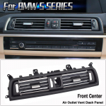 2 stilių priekinės konsolės grotelės Dash kintamosios srovės oro kondicionieriaus ventiliacijos anga, skirta BMW F10 F11 F18 520i 523i 525i 528i 535i 64229166885 Without Chrome