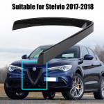 Skirta Alfa Romeo Stelvio 2017-2018 Car Styling Carbon Fiber Car Priekinių grotelių apsauginio rėmo dangtelio apdaila