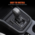 ABS Carbon Fiber Center Gear Shift Panel trim Cover For Subaru Forester 2025