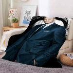 Britų legenda J-James B-Bond 007 Antklodė &Scaron;ilta Ir Mink&scaron;ta Tinka Miegamajam Svetainei Sofa-lova Biurui Kelionėms Stovyklavimui 30x40in white