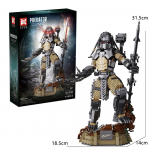 Ksenomorfas ir Plė&scaron;rūnai Žaislas Lego Konstruktoriai Ateivis prie&scaron;. Plė&scaron;rūno figūrėlė Jautja&Ateivio personažo modelio žaislai dovanoms No Box
