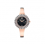 Swarovski Crystalline Delight Laikrodis Kvarcinis Mechanizmas Metalinė Apyrankė Juodas Ciferblatas Moteri&scaron;ki Laikrodžiai Metalinis 5484050 Black Dial