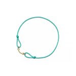 Tiffany & Co. &Scaron;ypsenos virvės 18K aukso perdirbto poliesterio plastiko apyrankė Unisex apyrankė Mėlyna 71394085 XS/M,Blue