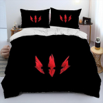 3D Žaidimas &bdquo;The Witcher&ldquo; Animacinis žaidėjo pledas Lovos komplektas, Antklodės užvalkalas Lovos komplektas Užvalkalas ant antklodės Pagalvės užvalkalas, Karali&scaron;ko dydžio Karalienės dydžio Lovos komplektas 140X200cm