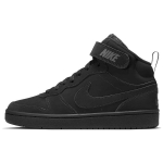Nike Court Borough Mid 2 Sintetinės odos Neslystantis Amortizuojantis Atsparus trinčiai Auk&scaron;takulniai Riedlentės Batai Juodi CW5867-001 37.5 black