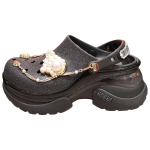 Crocs Bae Mediniai klumpės Patogios universalios klumpės Moteri&scaron;kos klumpės Juodos 214116-001 33-34 gray