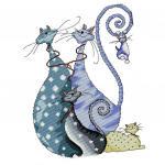 Lovely Cats &scaron;tampuotas kryžminio dygsnio rinkinys, pasidaryk pats, rankų darbo rankdarbiai 14CT 32x41cm 14CT 32x41cm įvairiaspalvis