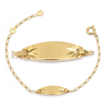 Les Tr&eacute;sors De Lily [L4328] &ndash; paauksuota grandinėlė &bdquo;Bambino&ldquo; &ndash; 15x7 mm
