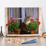 Menas &bdquo;Pasidaryk pats&ldquo; Tapyba pagal skaičius Deimantinė tapyba Aliejinė tapyba Pomėgiai Skaičiai Tapyba Namų dekoras Skaitmeninė aliejinė tapyba 40x50cm no frame