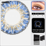 AMARA LENSES 1 Pair 3TONE serijos kosmetiniai kontaktiniai lę&scaron;iai spalvoti lę&scaron;iai akims spalvoti kontaktiniai lę&scaron;iai