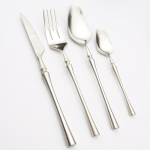 Vakarienės indai 18/10 raudono aukso nerūdijančio plieno vakarieti&scaron;ki stalo reikmenys kepsnių vakarienės &scaron;auk&scaron;tų rinkinys Peilių ir &scaron;akučių rinkinys buitinių &scaron;akučių arbatiniai &scaron;auk&scaron;teliai 6set / 24pcs sidabras