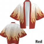Vyri&scaron;ka ir moteri&scaron;ka &bdquo;Demon Slayer&ldquo; anime periferinė &bdquo;Haori&ldquo; kimono striukė &bdquo;Tanjiro&ldquo; komplektas, chalatas, apsiaustas pižama XXXL
