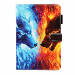 Animacinių filmų gyvūnai ir gėlės Art spausdintas viso kūno apsauginis dėklas, skirtas iPad 10.2 iPad 10.5 iPad 5 6 7 8 9 iPad mini 1 2 3 4 5 6 Stovo laikiklis atverčiamas dangtelis iPad Mini