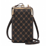 Mažas Crossbody telefono krep&scaron;ys moterims Mobiliojo telefono piniginė Piniginė Kiss Lock Mielas pečių krep&scaron;ys su kreditinės kortelės lizdais 11*5*18cm