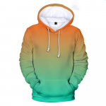Neoninis žalias gobtuvas vyrų/moterų Harajuku pavasario rudens drabužiai 3D vyri&scaron;ki megztiniai megztiniai Gatvė Spalvinga spauda Hip Hop tendencija 4XL L