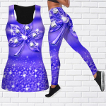 Crystal Leaf Print Jogos apranga moterims Madinga Treniruotės Antblauzdžiai Fitnesas Sportas Kasdieninės jogos kelnės XL