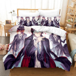 Anime Bungo Benamių &scaron;unų patalynės komplektas berniukams, mergaitėms, dvyniai, karalienės, antklodės užvalkalas, pagalvės užvalkalas, lova, vaikams, suaugusiems, namų tekstilė, tekstilė