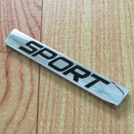 1 vnt. 3D lipdukas SPORT logotipo emblemos ženklelio lipdukas, skirtas Ho/nda BM/W automobilių i&scaron;orės dalims sidabras