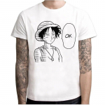 Vienetiniai mar&scaron;kinėliai Japoni&scaron;ki anime mar&scaron;kinėliai Vyri&scaron;ki mar&scaron;kinėliai Luffy mar&scaron;kinėliai Drabužių mar&scaron;kinėliai XS balta