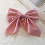 Bow Hair Clip Sweet Satin Butterfly Barrettes Plaukų aksesuarai Japoni&scaron;ko stiliaus rožinė