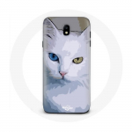 Coque pour Samsung Galaxy J7 2017 Turc de van Chat oeil bleu et oeil jaune