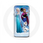 Coque pour Samsung Galaxy J7 2017 La Reine Des Neiges Elsa Anna Olaf