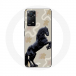 Coque Redmi Note 11 Pro 5G Frison Noir Race de cheval