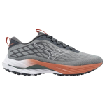 Mizuno Wave Inspire 20 SSW Pilki Oranžiniai Vyri&scaron;ki Sportbačiai J1GC241305 44