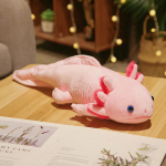 45 cm mielas salamandra pliu&scaron;inis žaislas, imituojantis dinozaurą Ambystoma, įdaryta lėlė Kawaii Mexicanum Axolotl gyvūnų lėlių dovana vaikams 45cm