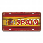 Vintažinis &scaron;alies pavadinimo plakatas Automobilio numerio metalinės skardos ženklai Rusija Prancūzija Brazilija Metalinė plok&scaron;tė Garažas Svetainė Retro Sienų dekoras 30x15cm