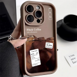 Telefono dėklas, skirtas iPhone 11 13 12 14 15 16 Pro Max 7 8 Plus XR XS Max Samsung A55 S24 S23 A02S Redmi 9 13C 9A 10 A3 OPPO A15S A16 A17 A18 A38 A53 A54 A31 Xiaomi 11 Lite 4G kava