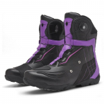 Retro motociklų batai Vyri&scaron;ki motokroso batai vandeniui atsparūs važiavimo mieste batai juodi motociklininko batai odiniai motociklų reikmenys 37 violetinė