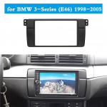 Dvivietis 2 Din Radio Fascia Fit, skirtas BMW 3 serijos E46 1998-2006 stereofoniniam rėmeliui