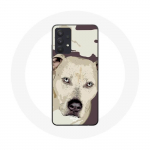 Coque Maniacase pour Samsung Galaxy A32 4G Chien de Pitbull Blanc juoda