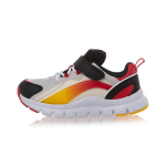 Li Ning Vaikų Aurora Wind V2 Patogūs Neslystantys Atsparūs Dėvėjimuisi Kvėpuojantys Žemo Aulo Bėgimo Bateliai Vaikų sportbačiai Pilki Raudoni YKNR096-15 30