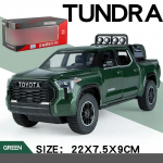 Didelis 1/24 Toyota Tundra SUV modelis Automobilis Lydinio Miniatiūrinis Metalinis Automobilis Visureigis Kolekcija Garsas &Scaron;viesa Vaikų Žaislas Vaikams žalia