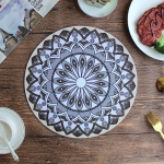 Mandala apvalios padėkliukai valgomojo stalo padėkliukai jūros dumblių purvo mink&scaron;tas kilimėlis valgomojo stalui Bohemian padėkliukai valgomojo stalo kilimėliai