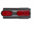 Suderinamas &bdquo;Dyson&ldquo; vakuuminis mink&scaron;tas &scaron;epetys, plok&scaron;čias antgalis, žarna, čiužinio siurbimo galvutės priedai, skirti V7, V8, V10, V11 modeliams. V8 buckle adapter raudona