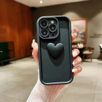 3D &scaron;irdies formos mink&scaron;tas silikoninis telefono dėklas, skirtas &bdquo;OnePlus 13R 1+13&ldquo; kamerai, apsauginis smūgiams atsparus telefono dangtelis, skirtas &bdquo;OnePlus ACE 5 Pro ACE5 1+13R&ldquo; Oneplus 13R juoda