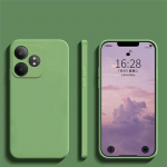 Skirtas &bdquo;Realme GT 6 Case&ldquo; &bdquo;Realme GT 6&ldquo; dangtelis, skystas silikonas, paprastas TPU, apsaugantis nuo kritimo telefono dangtelis &bdquo;Realme GT 6 T&ldquo; dėklas Realme GT 6 raudona